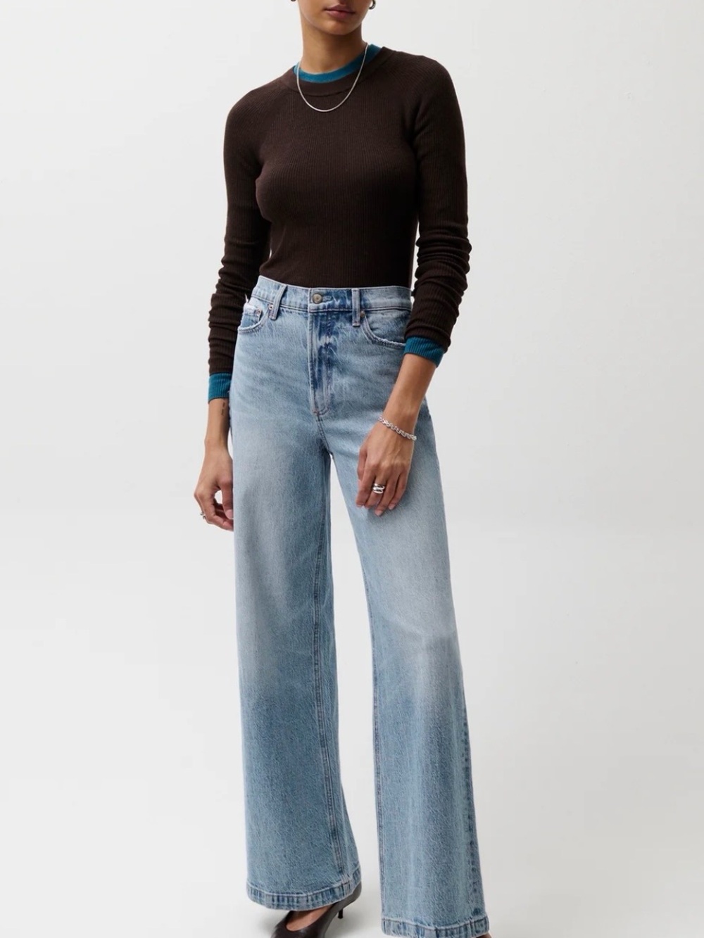Pistola LANA HIGH RISE ULTRA WIDE LEG JEAN - BREAK brand new in bag nvr worn 30!